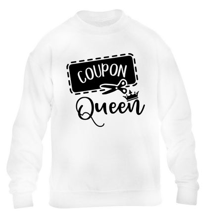 Coupon Queen children's white sweater 12-13 Years