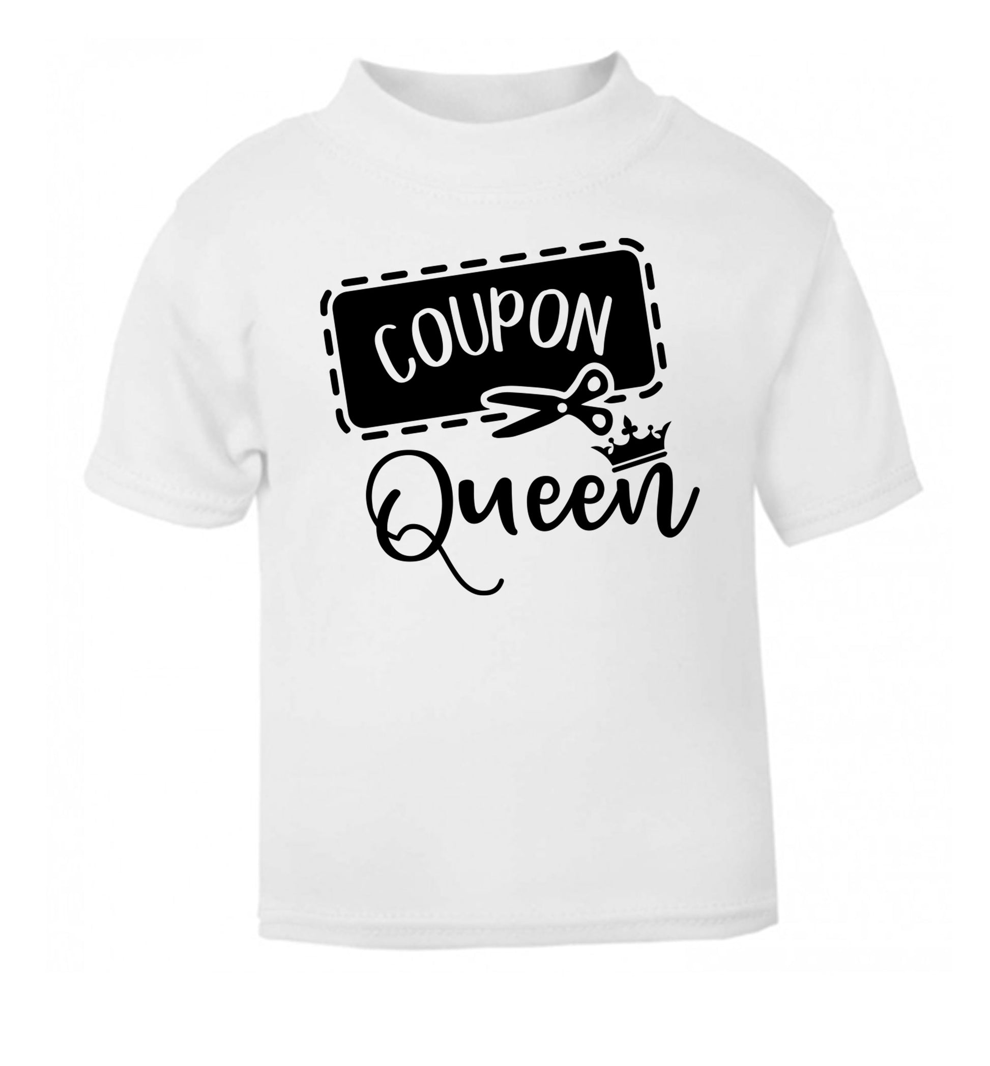 Coupon Queen white Baby Toddler Tshirt 2 Years