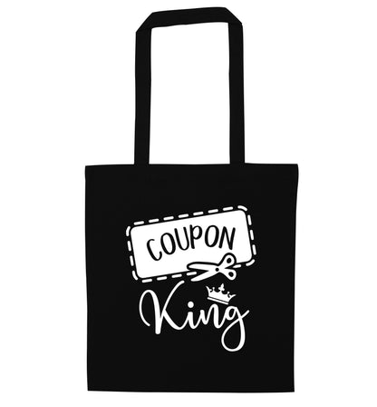 Coupon King black tote bag