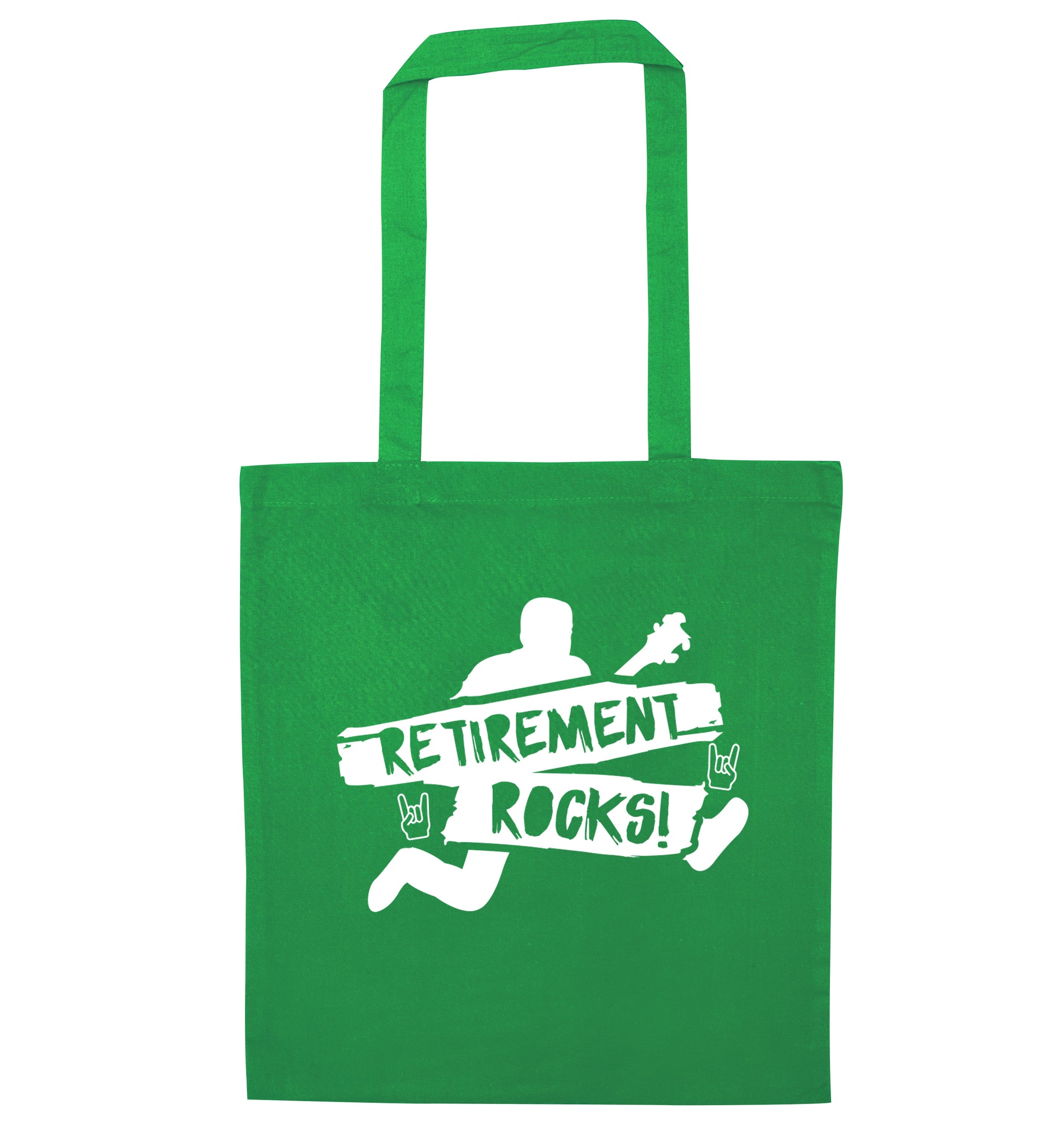 Retirement Rocks green tote bag
