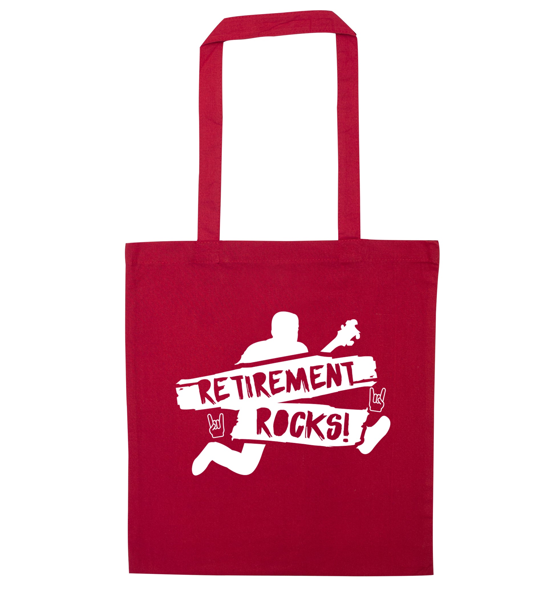 Retirement Rocks red tote bag