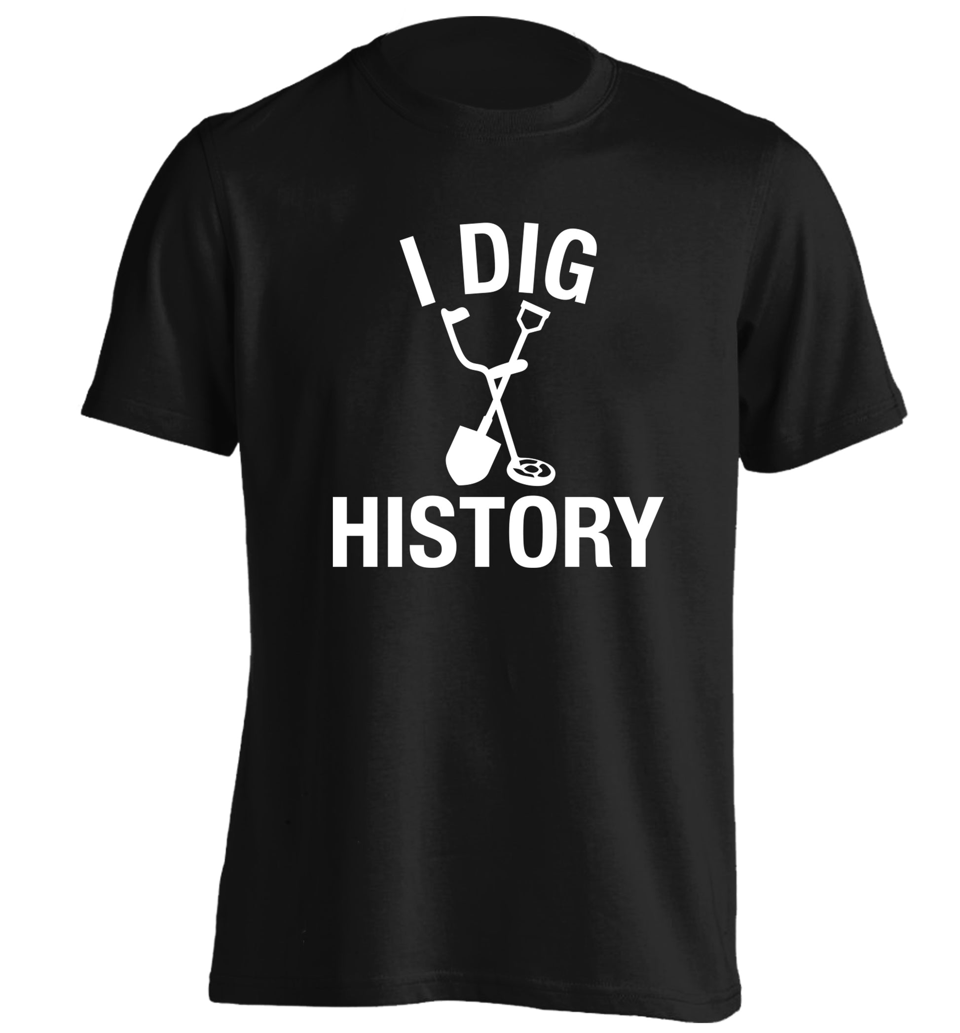 I dig history adults unisex black Tshirt 2XL