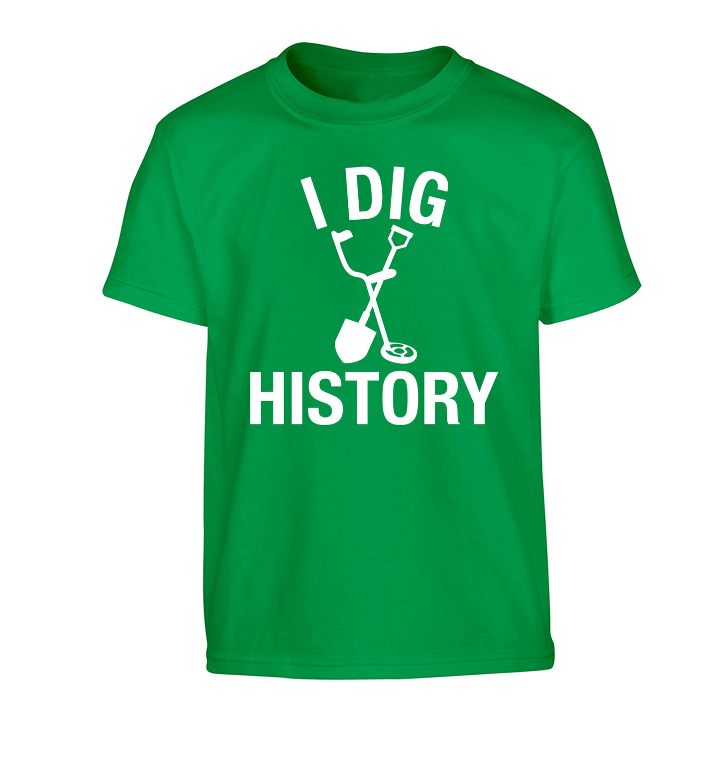 I dig history Children's green Tshirt 12-13 Years
