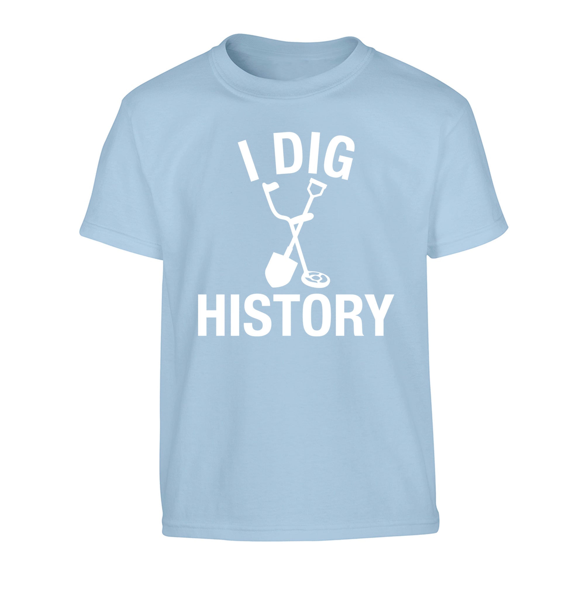 I dig history Children's light blue Tshirt 12-13 Years