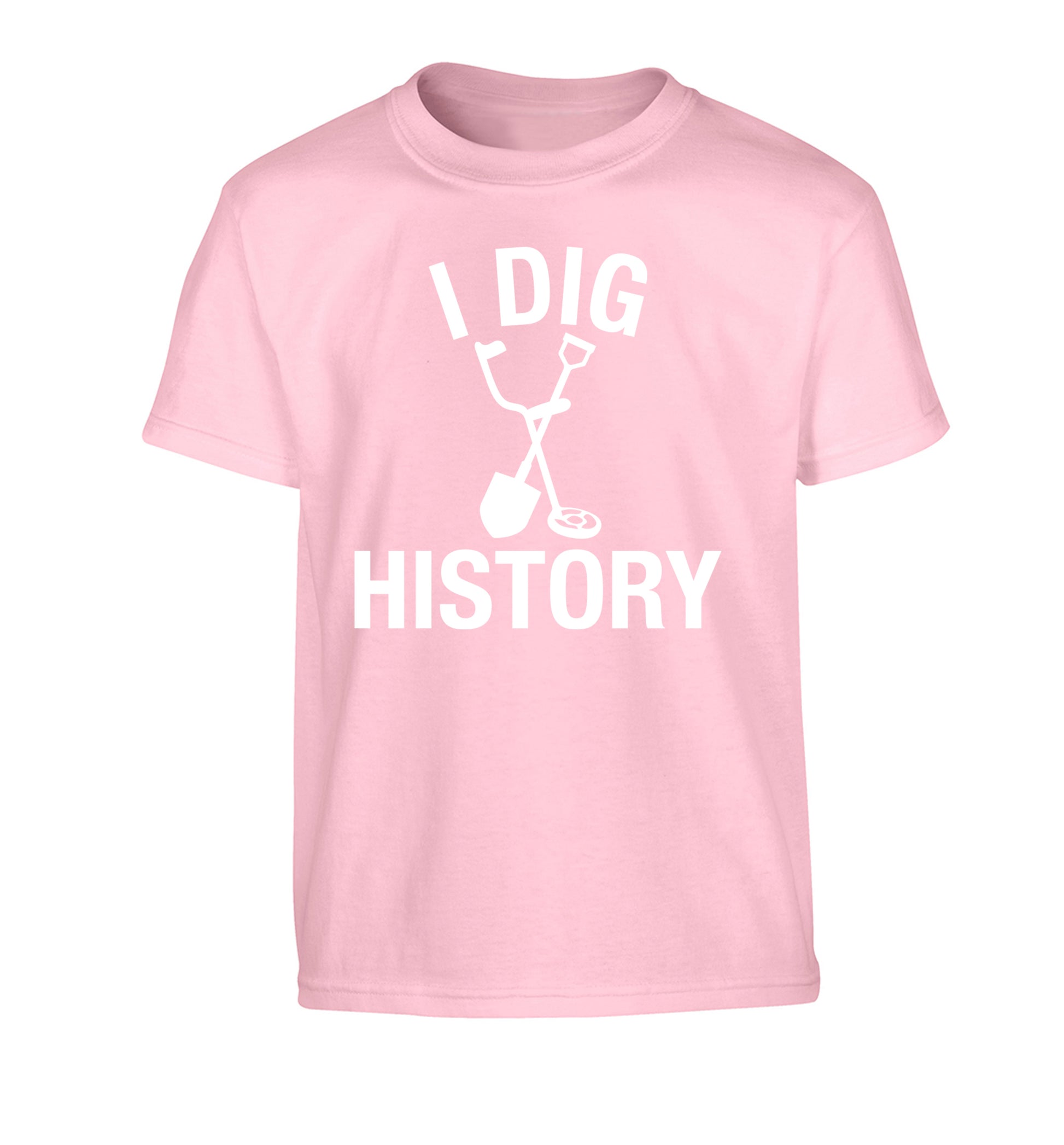 I dig history Children's light pink Tshirt 12-13 Years