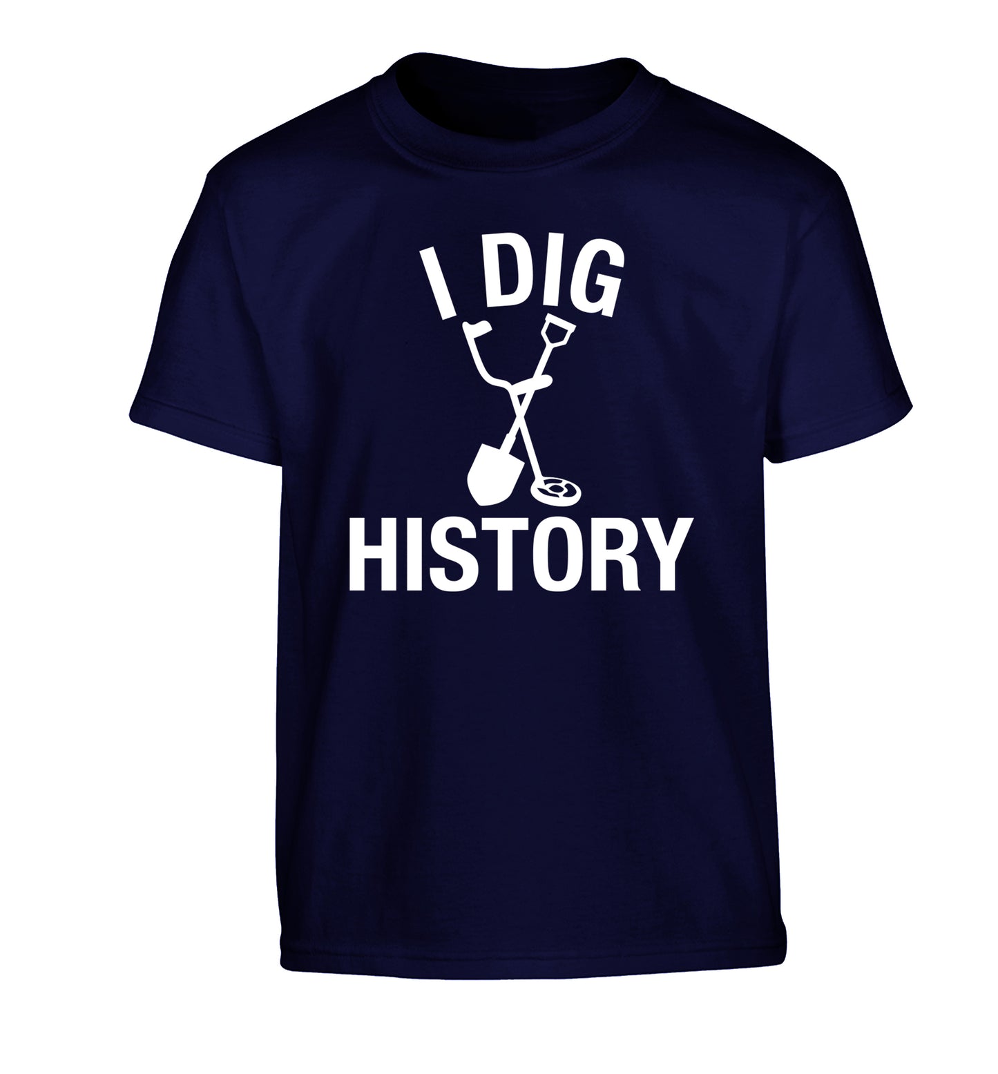 I dig history Children's navy Tshirt 12-13 Years