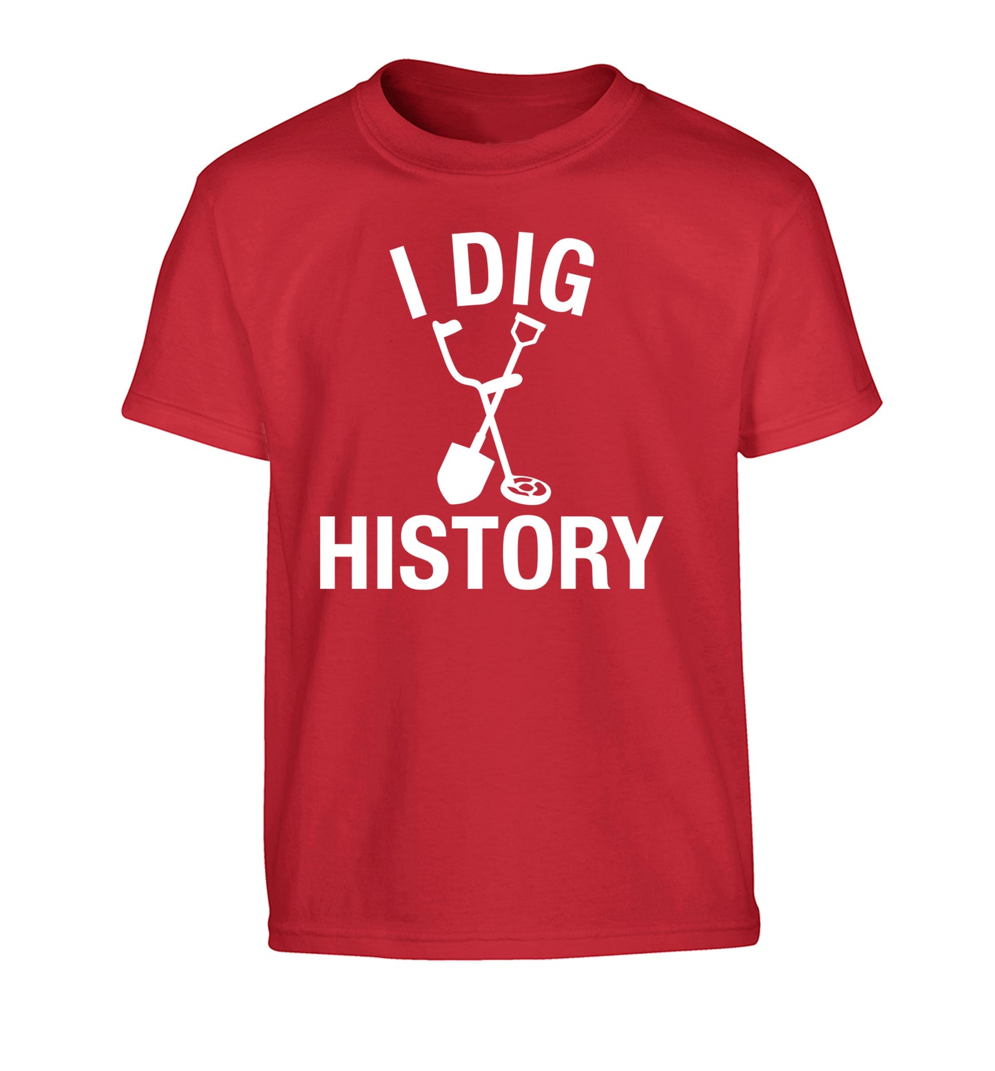 I dig history Children's red Tshirt 12-13 Years