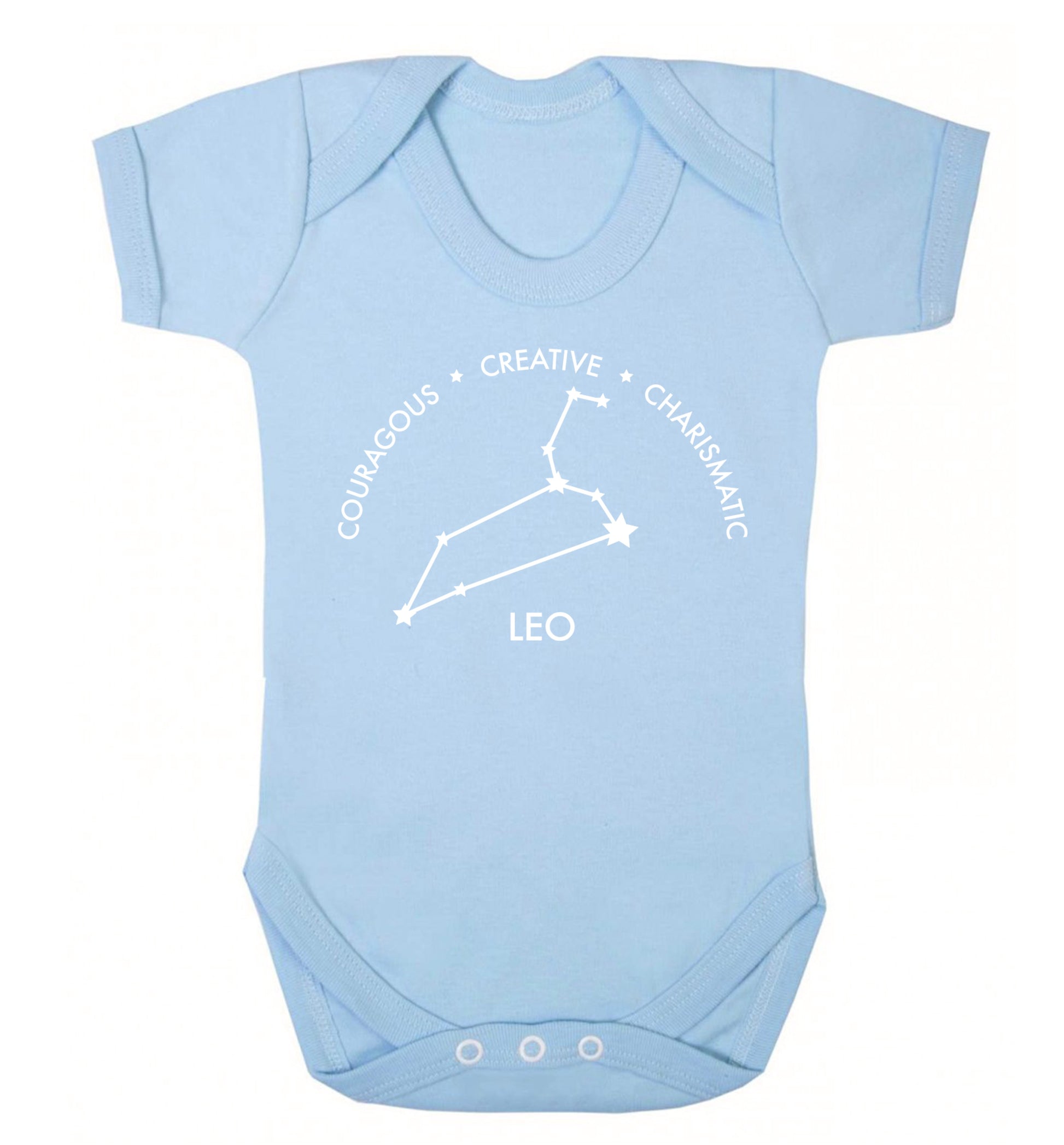 Leo - Courageous | Creative | Charismatic Baby Vest pale blue 18-24 months