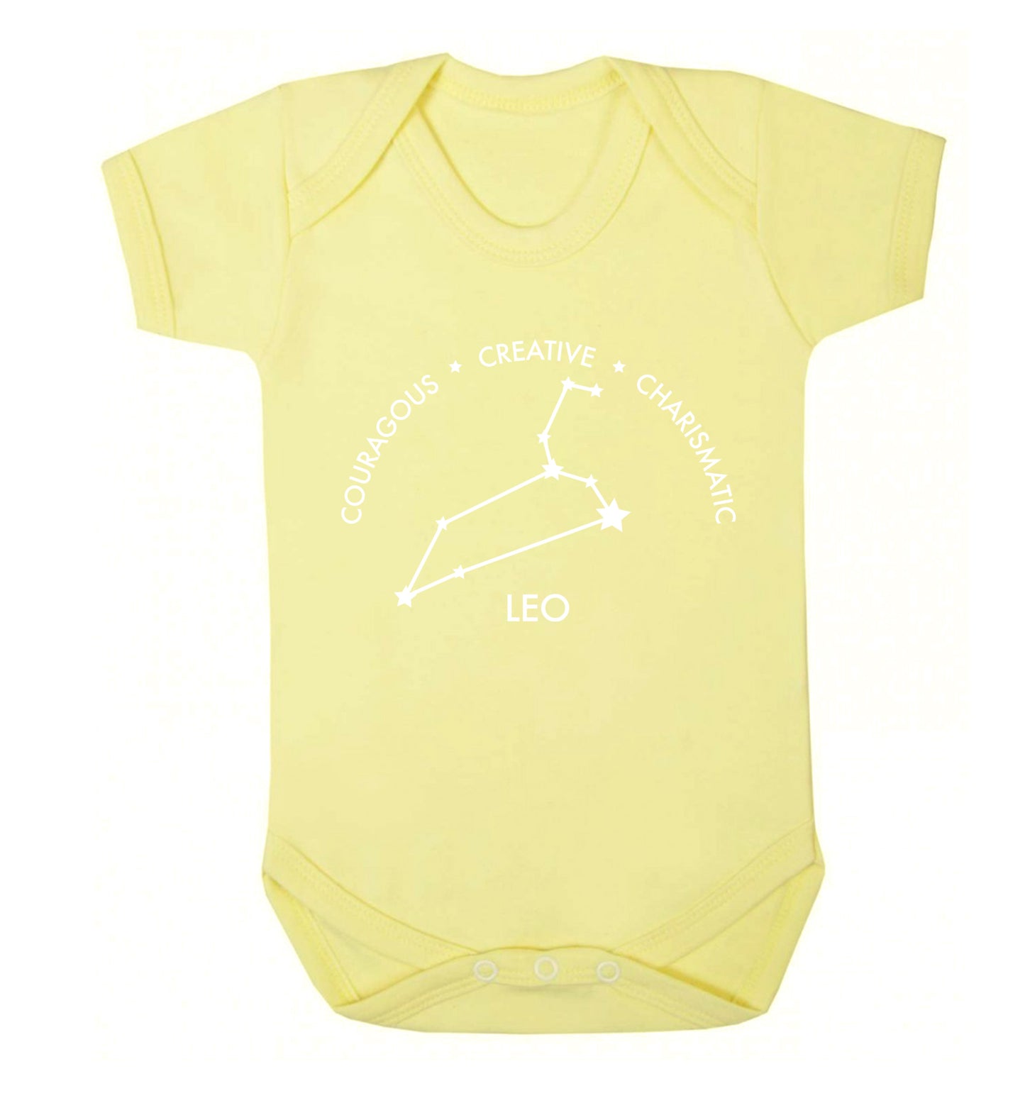 Leo - Courageous | Creative | Charismatic Baby Vest pale yellow 18-24 months