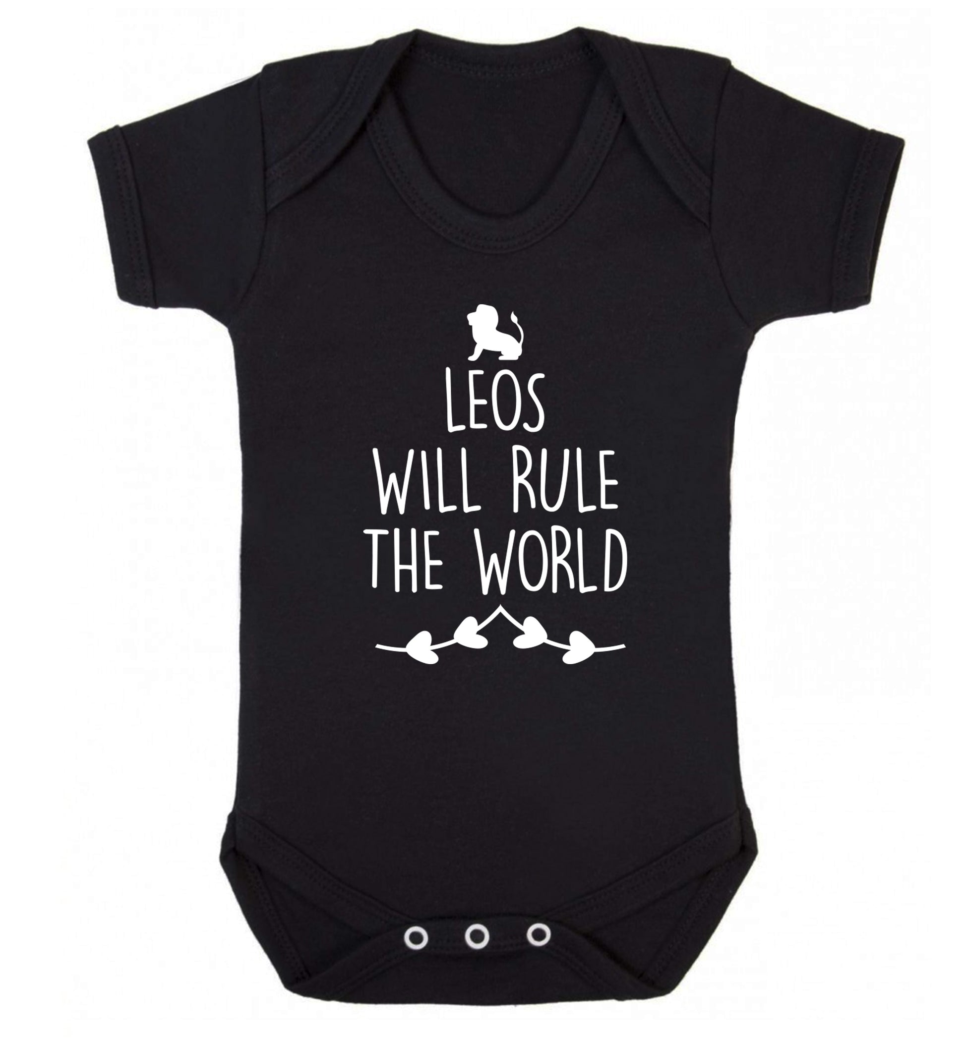 Leos will run the world Baby Vest black 18-24 months