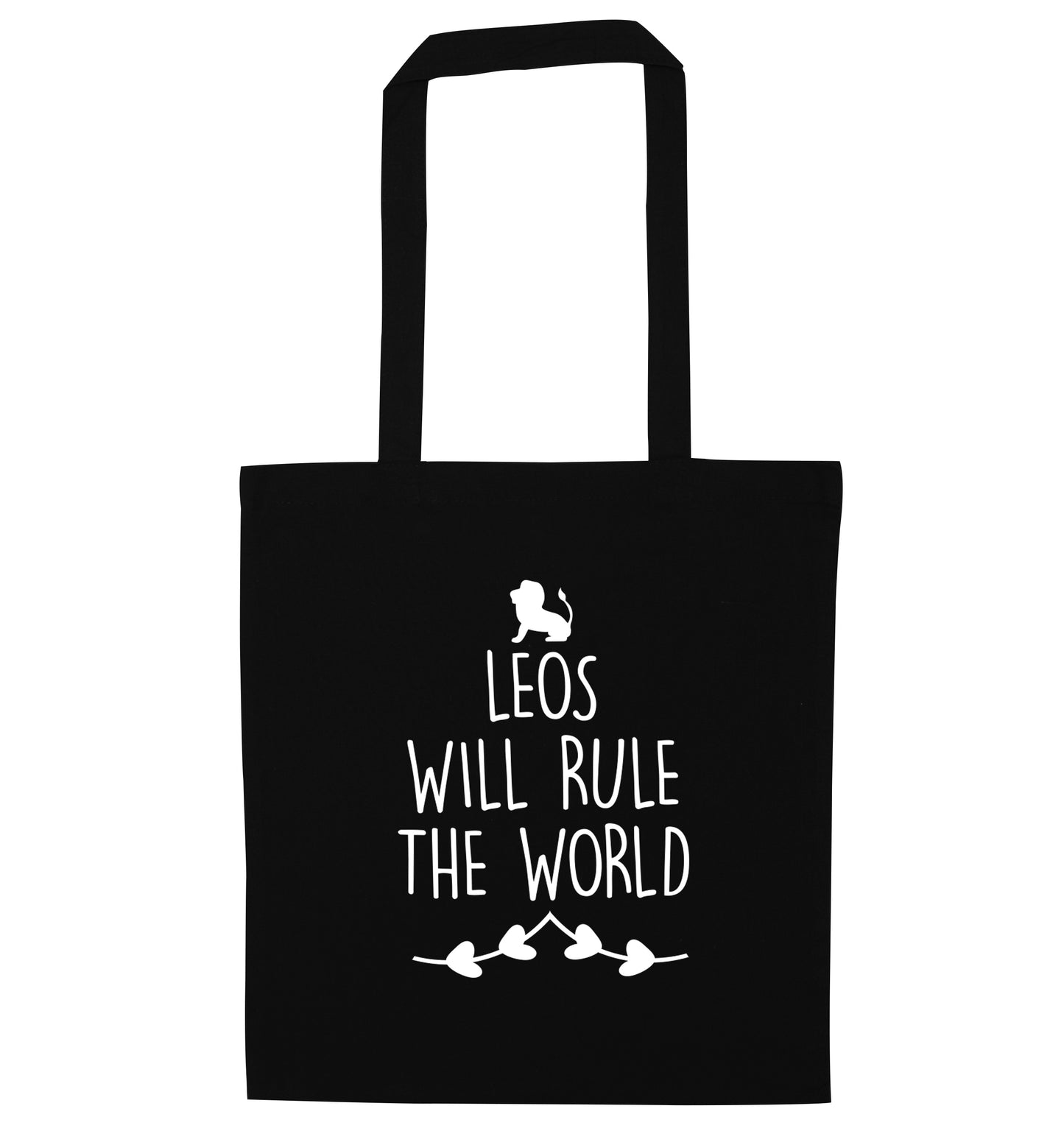 Leos will run the world black tote bag