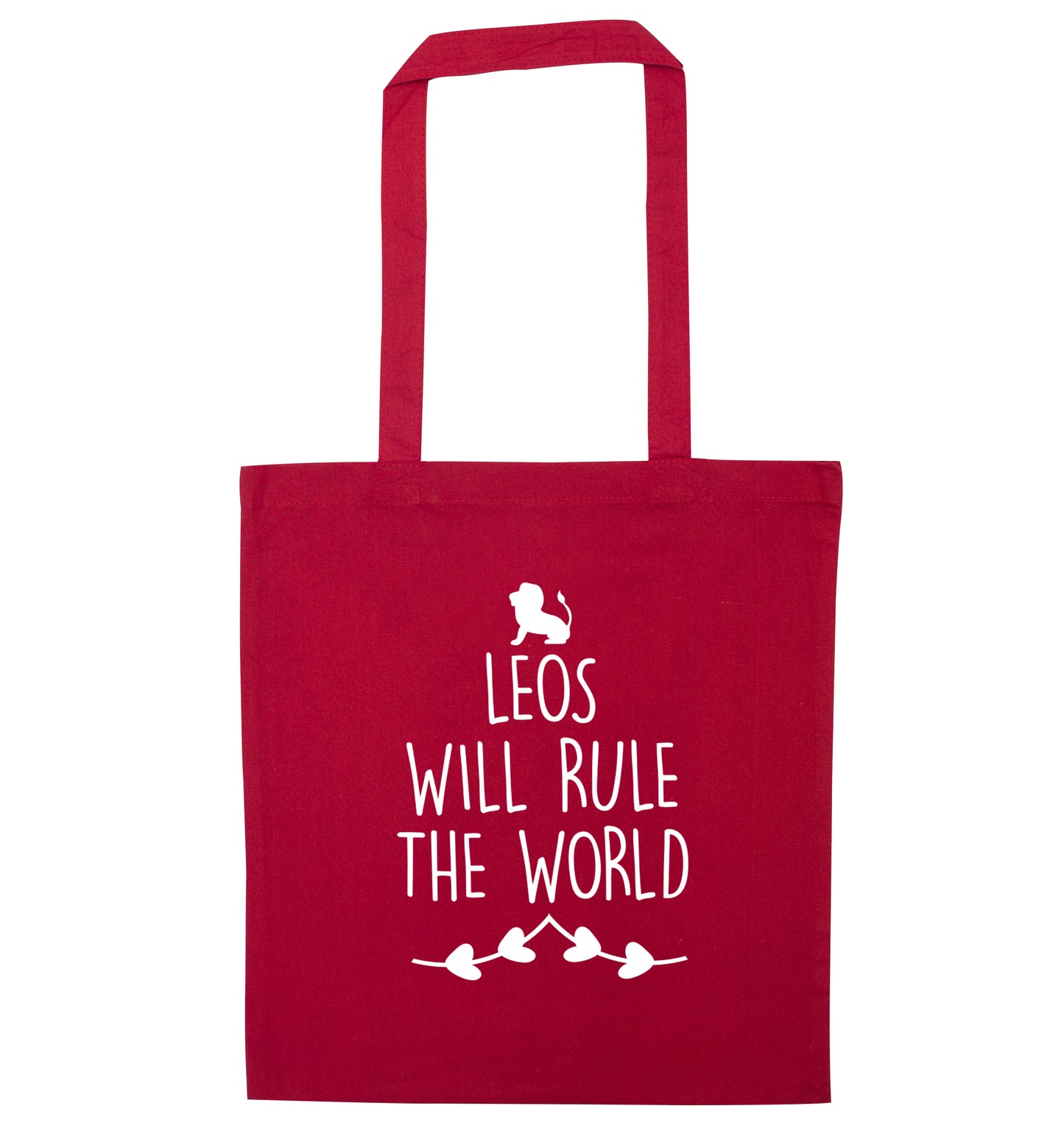 Leos will run the world red tote bag