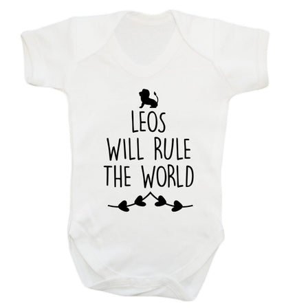 Leos will run the world Baby Vest white 18-24 months
