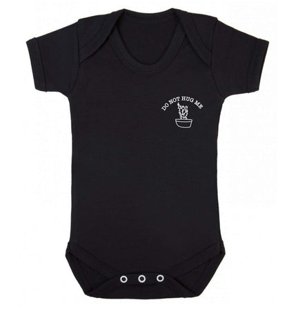Do not hug me cactus pocket Baby Vest black 18-24 months