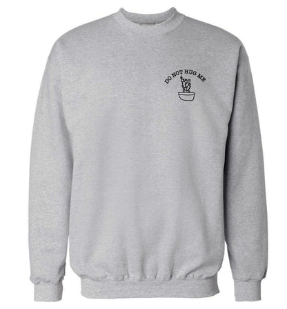Do not hug me cactus pocket Adult's unisex grey Sweater 2XL