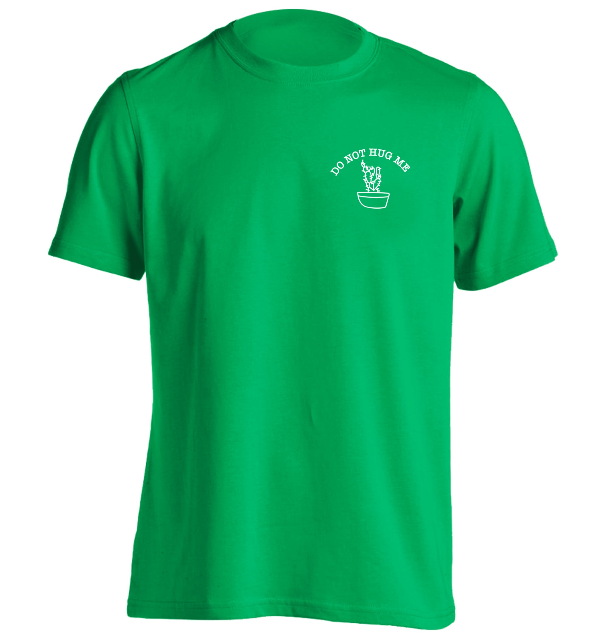 Do not hug me cactus pocket adults unisex green Tshirt 2XL