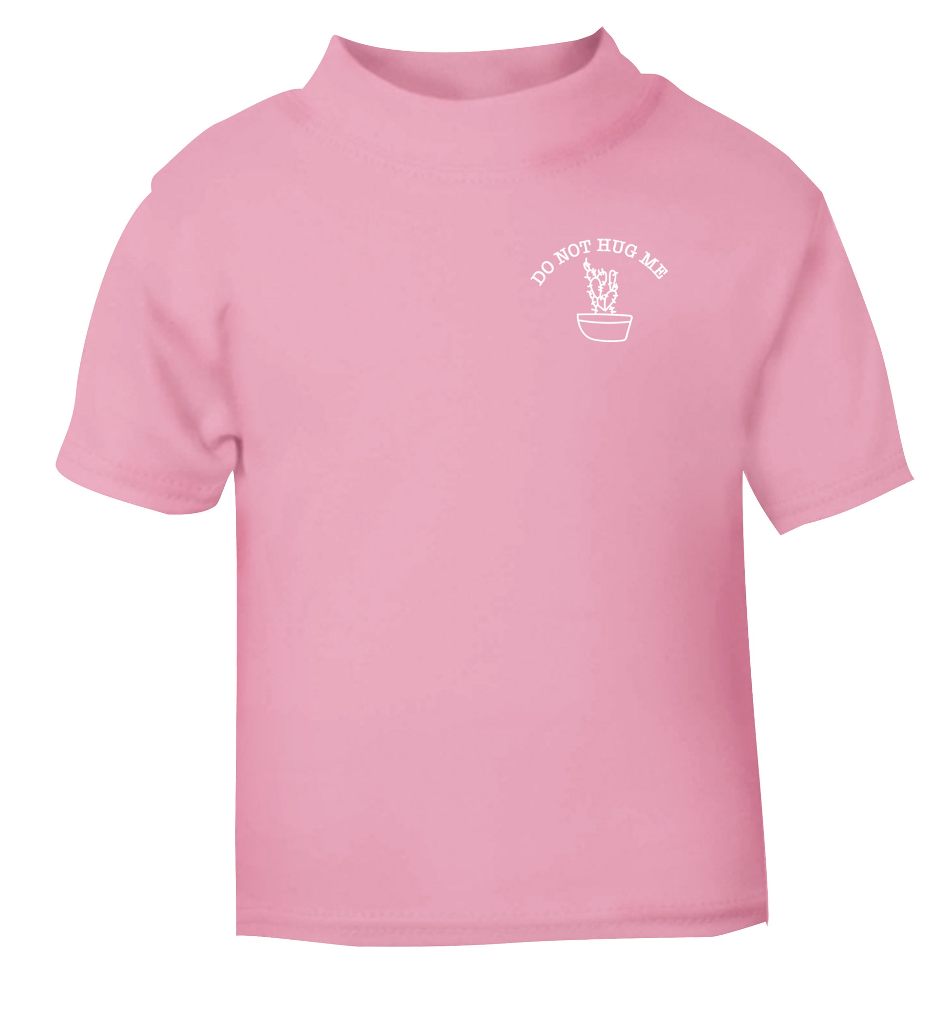 Do not hug me cactus pocket light pink Baby Toddler Tshirt 2 Years