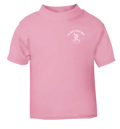 Do not hug me cactus pocket light pink Baby Toddler Tshirt 2 Years