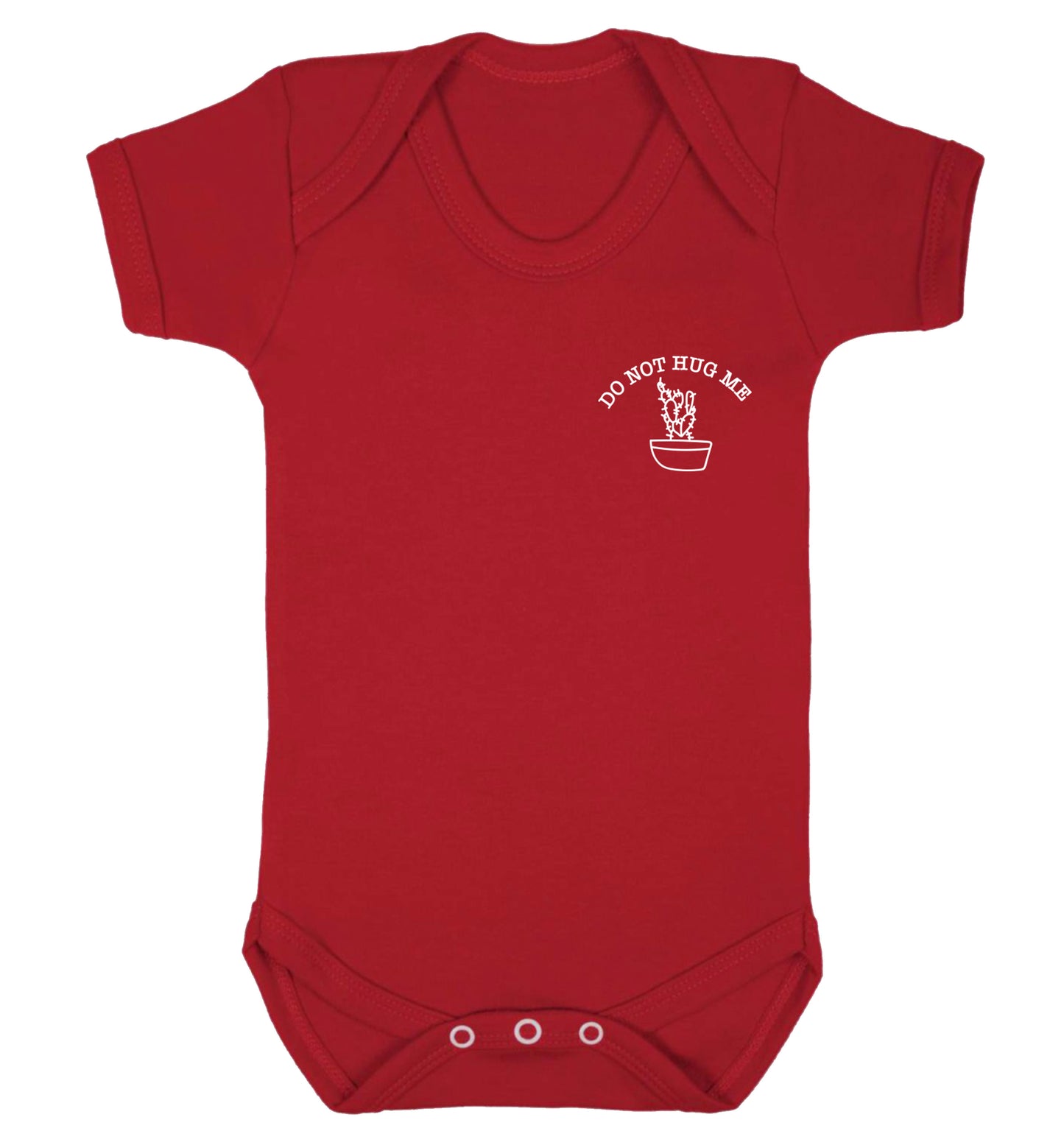 Do not hug me cactus pocket Baby Vest red 18-24 months