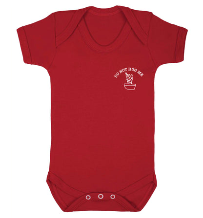Do not hug me cactus pocket Baby Vest red 18-24 months