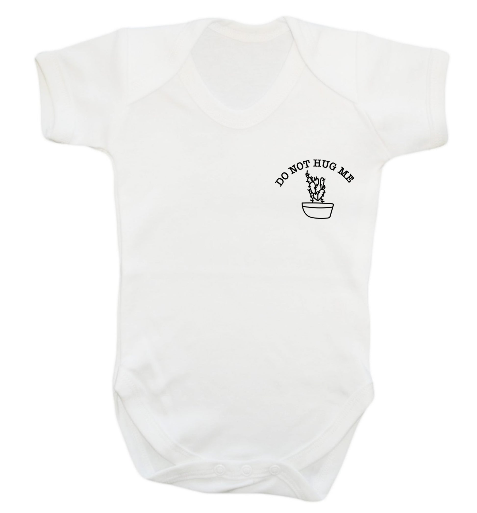 Do not hug me cactus pocket Baby Vest white 18-24 months