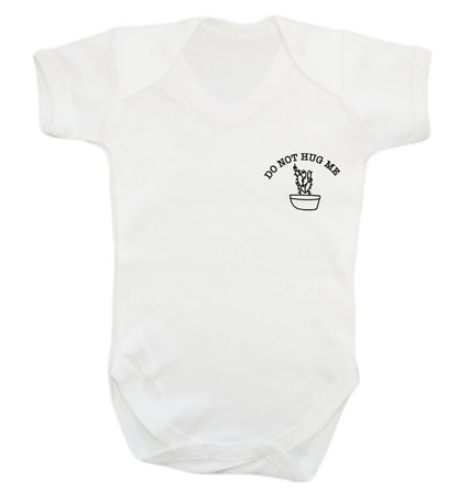 Do not hug me cactus pocket Baby Vest white 18-24 months