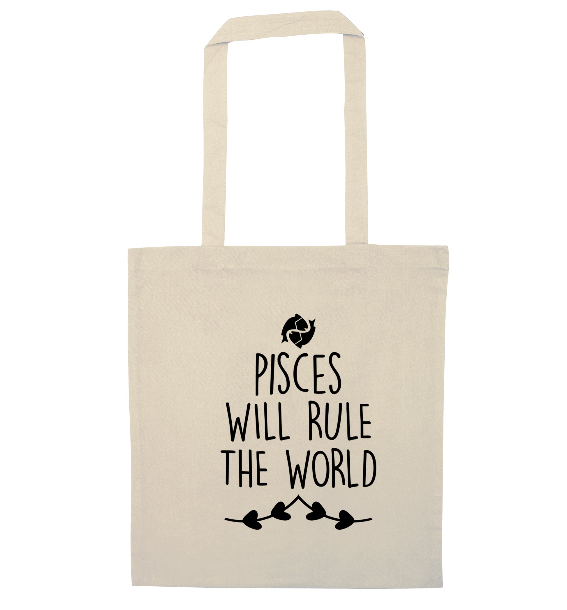 Pisces will run the world natural tote bag