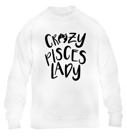 Crazy pisces Lady children's white sweater 12-13 Years