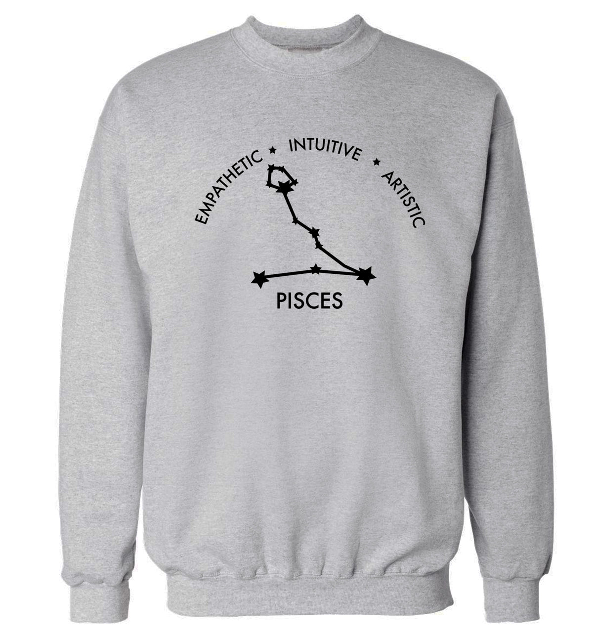 Pisces: Empathetic | Intuitive | Artistic Adult's unisex grey Sweater 2XL