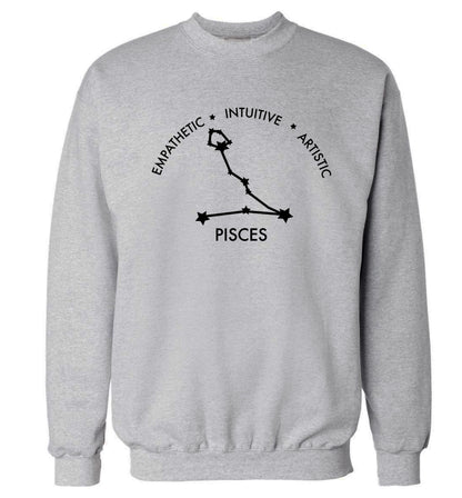 Pisces: Empathetic | Intuitive | Artistic Adult's unisex grey Sweater 2XL