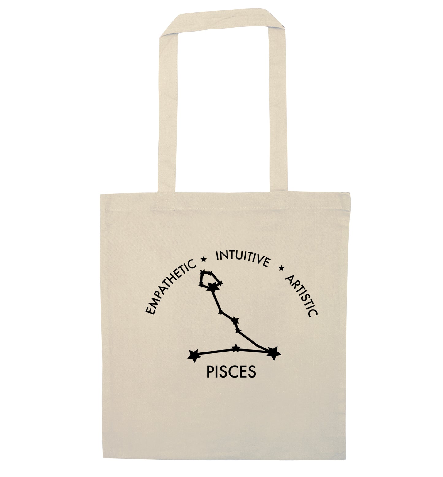 Pisces: Empathetic | Intuitive | Artistic natural tote bag