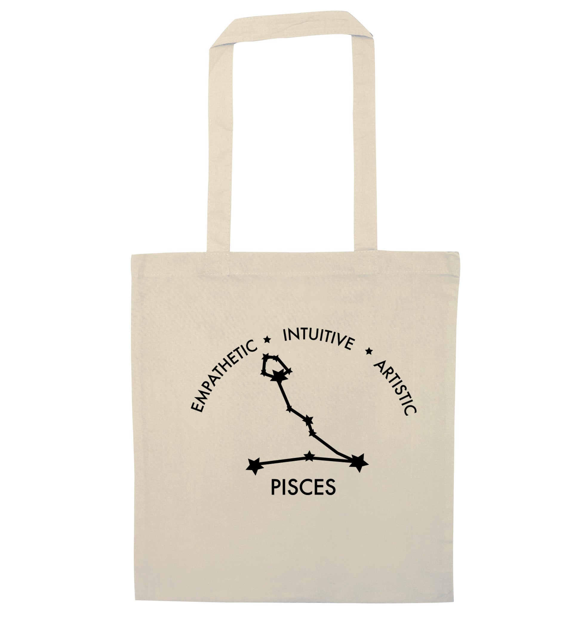 Pisces: Empathetic | Intuitive | Artistic natural tote bag