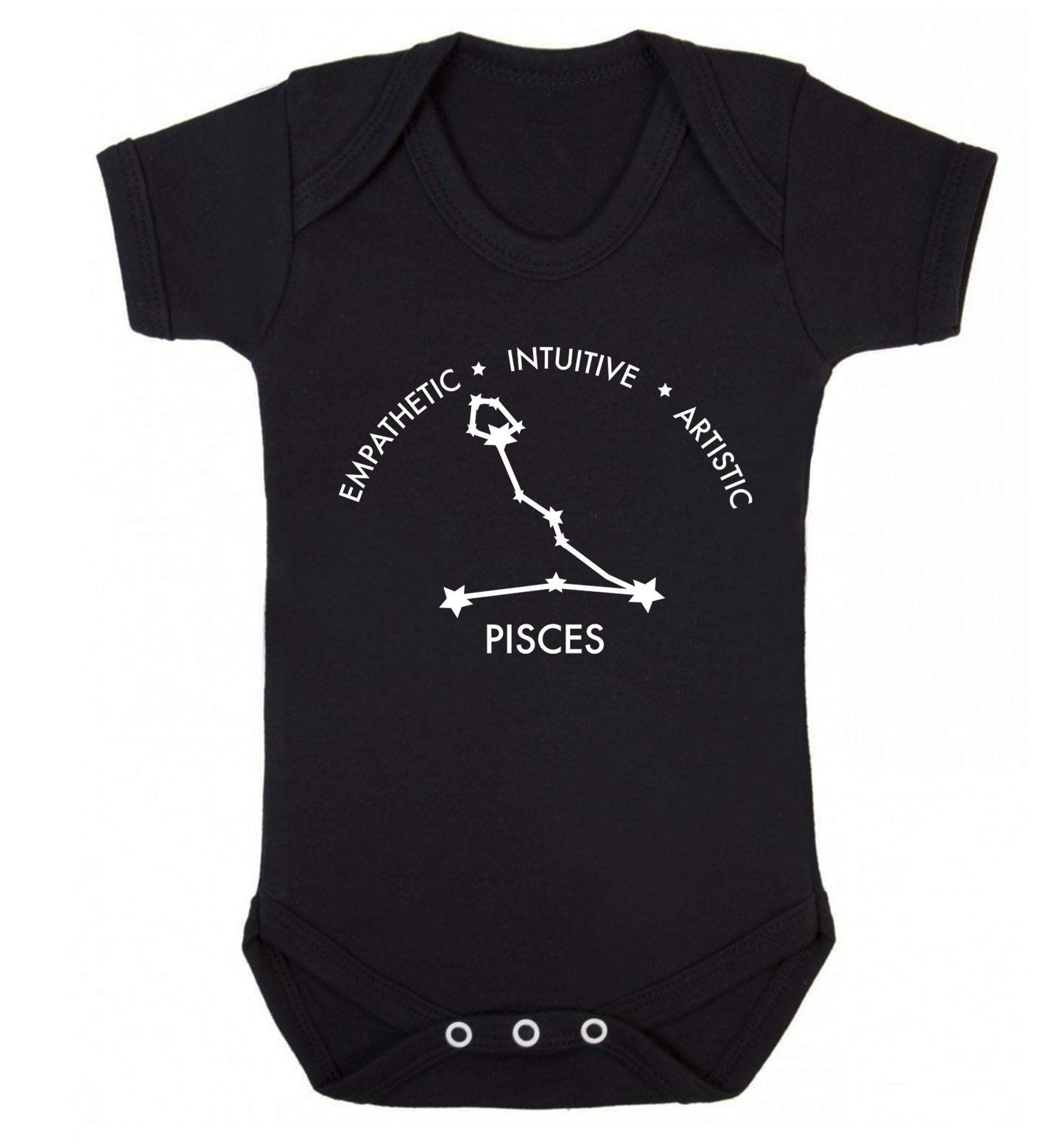 Capricorn: Ambitious | Patient | Gracious Baby Vest black 18-24 months
