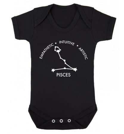 Capricorn: Ambitious | Patient | Gracious Baby Vest black 18-24 months