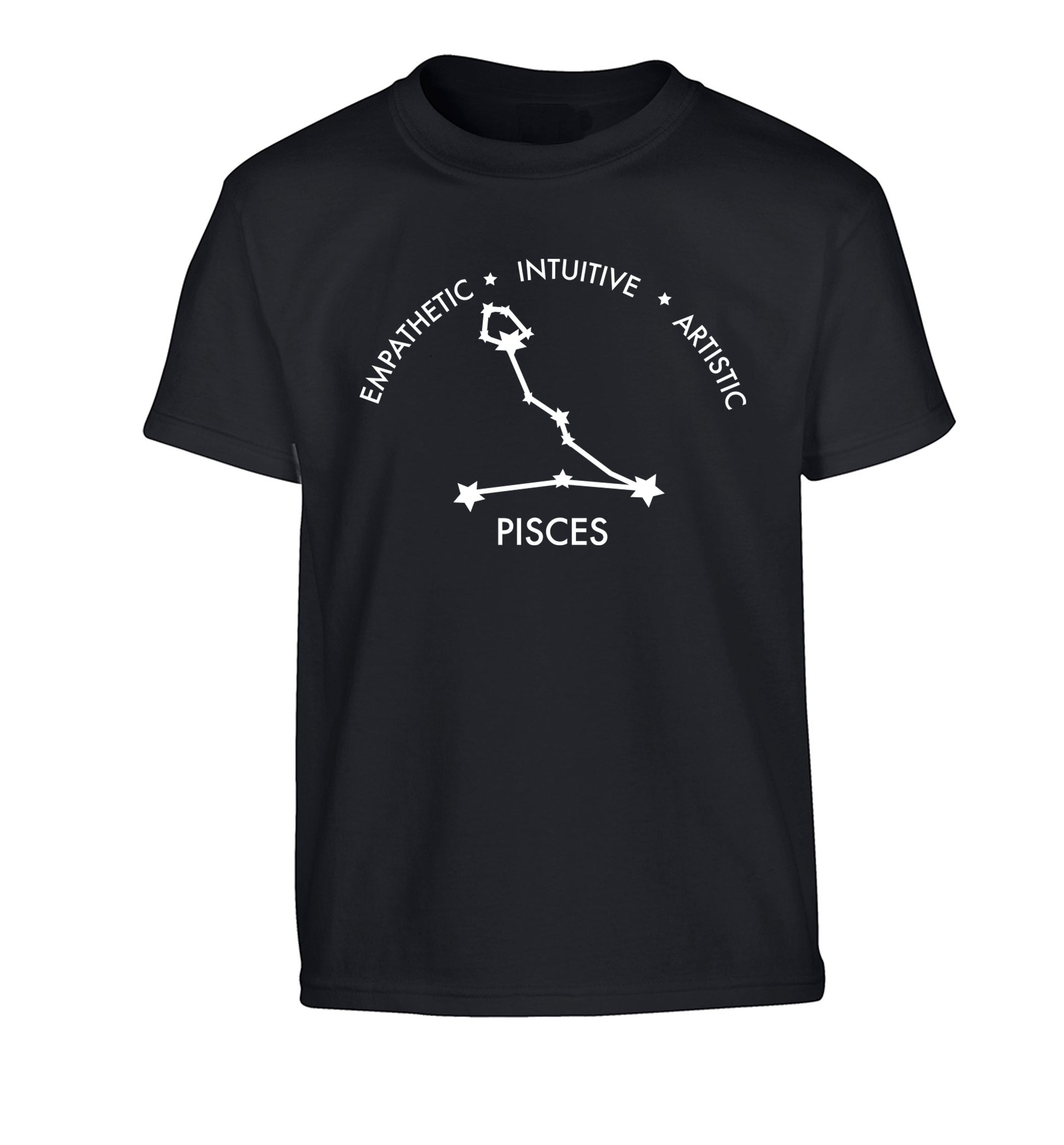 Capricorn: Ambitious | Patient | Gracious Children's black Tshirt 12-13 Years