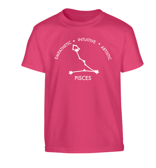 Capricorn: Ambitious | Patient | Gracious Children's pink Tshirt 12-13 Years