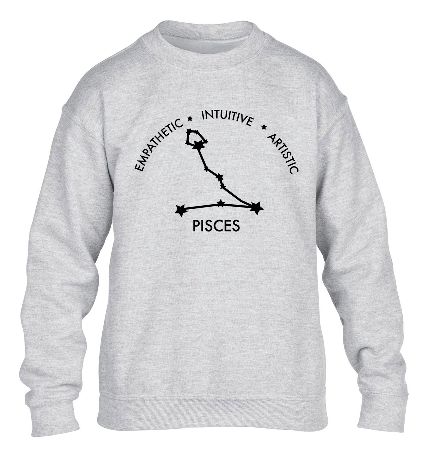 Capricorn: Ambitious | Patient | Gracious children's grey sweater 12-13 Years