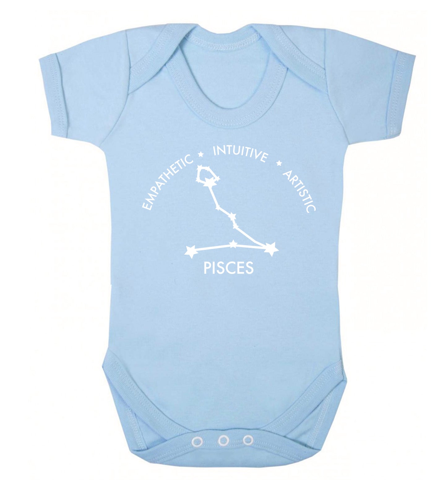 Capricorn: Ambitious | Patient | Gracious Baby Vest pale blue 18-24 months