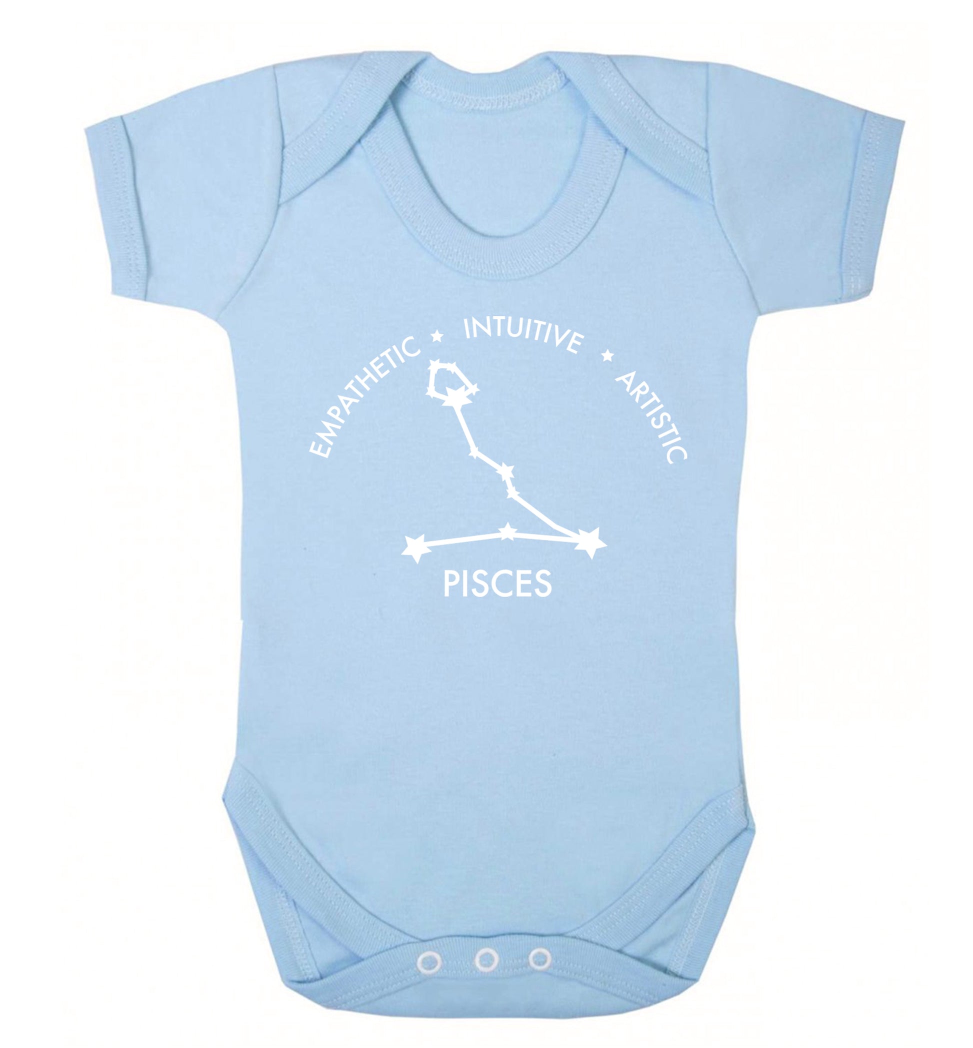 Capricorn: Ambitious | Patient | Gracious Baby Vest pale blue 18-24 months
