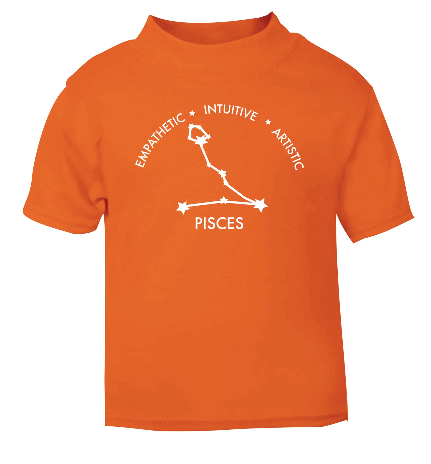Capricorn: Ambitious | Patient | Gracious orange Baby Toddler Tshirt 2 Years