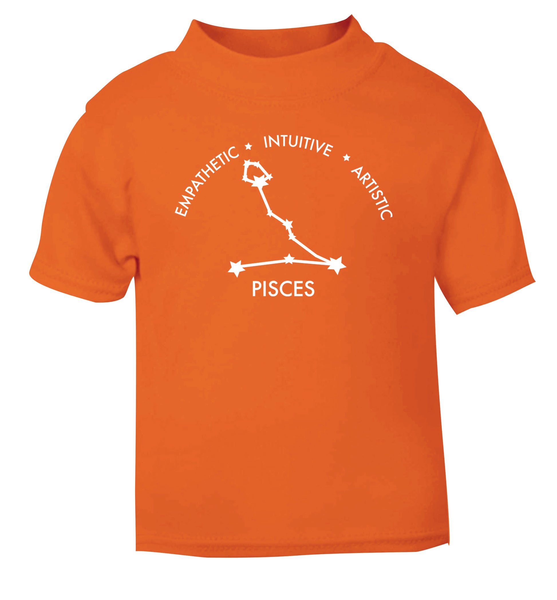Capricorn: Ambitious | Patient | Gracious orange Baby Toddler Tshirt 2 Years