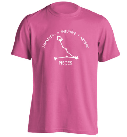 Capricorn: Ambitious | Patient | Gracious adults unisex pink Tshirt 2XL