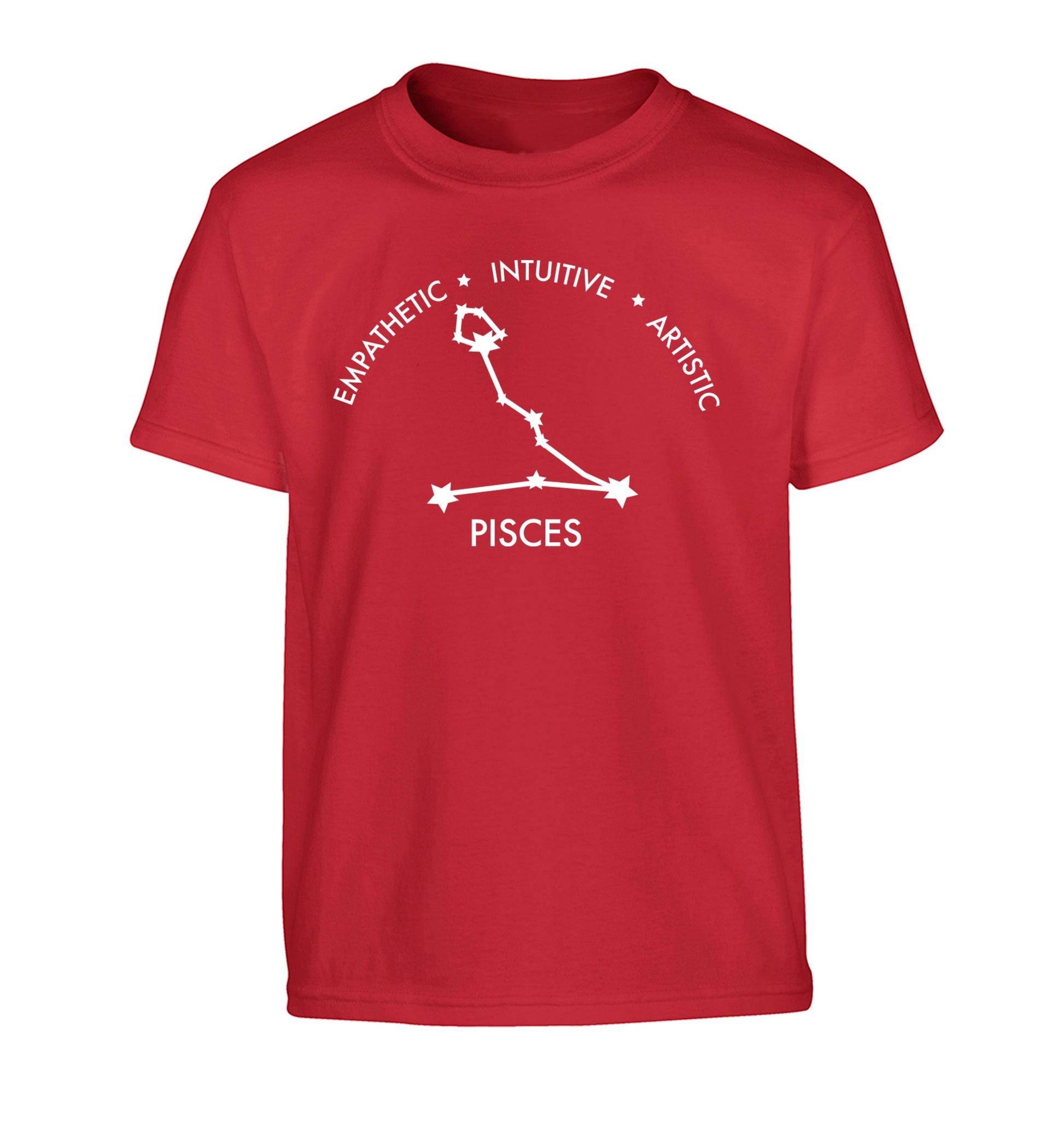 Capricorn: Ambitious | Patient | Gracious Children's red Tshirt 12-13 Years