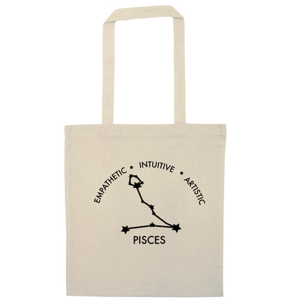 Capricorn: Ambitious | Patient | Gracious natural tote bag