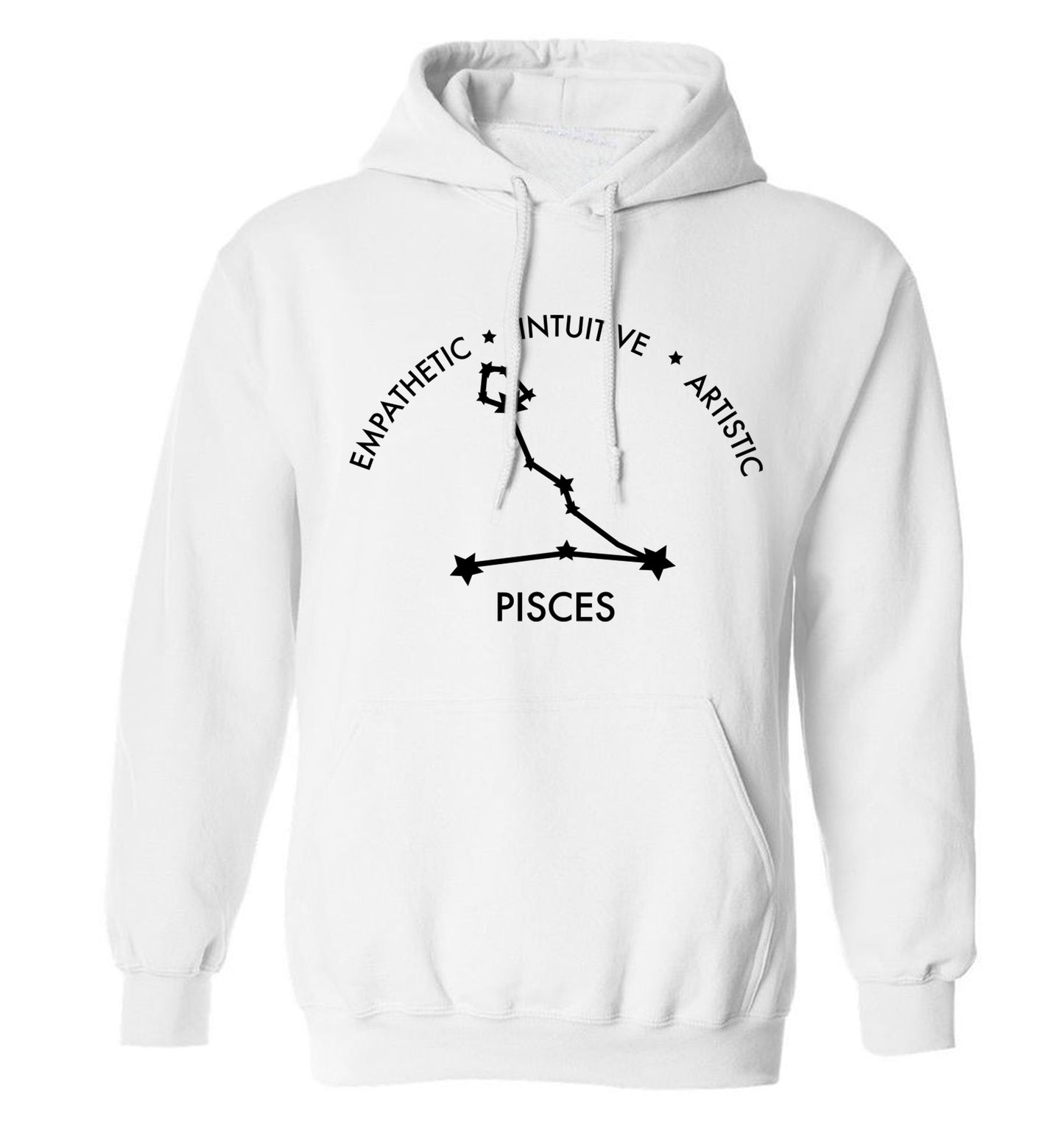 Capricorn: Ambitious | Patient | Gracious adults unisex white hoodie 2XL