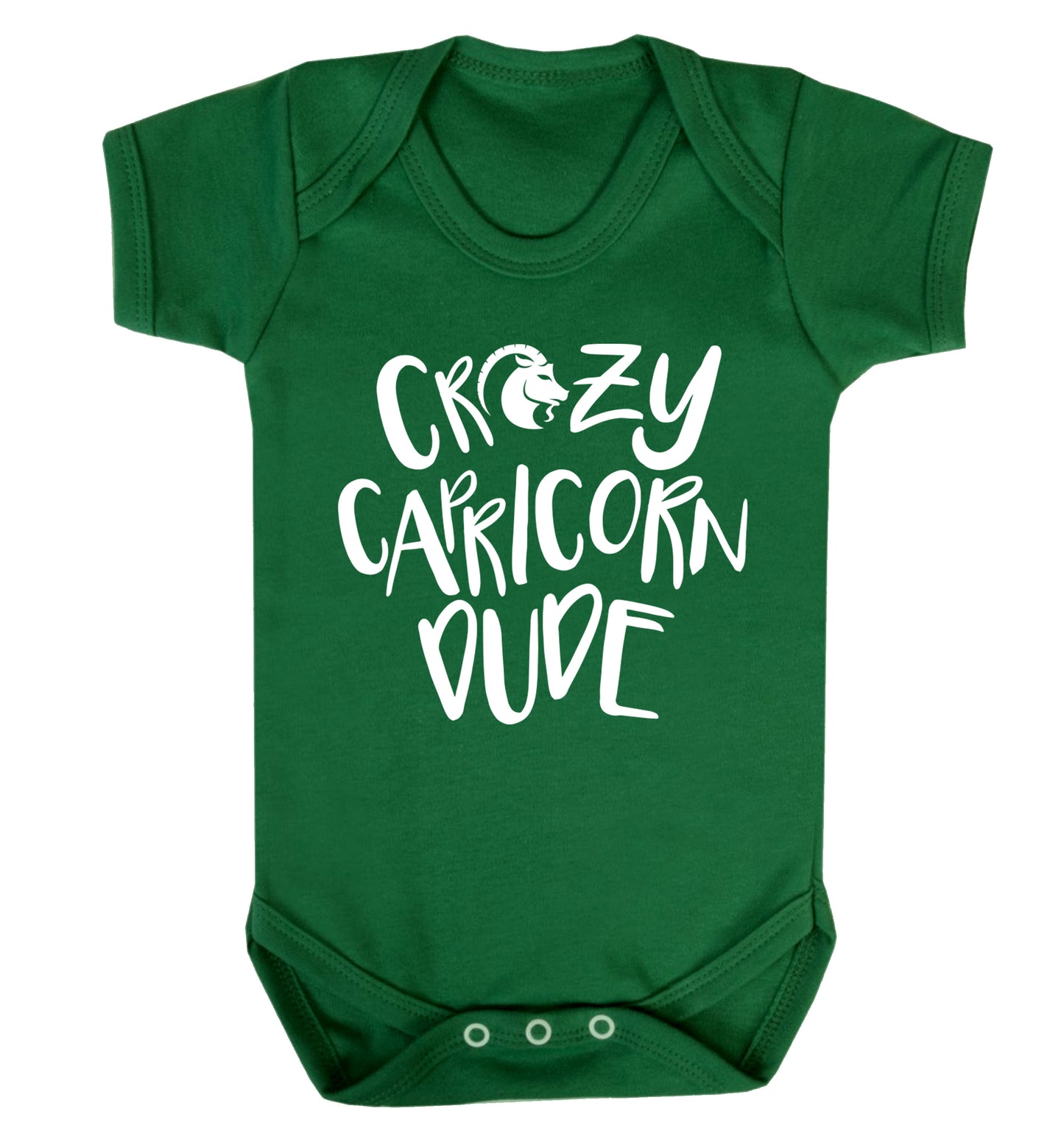 Crazy capricorn dude Baby Vest green 18-24 months