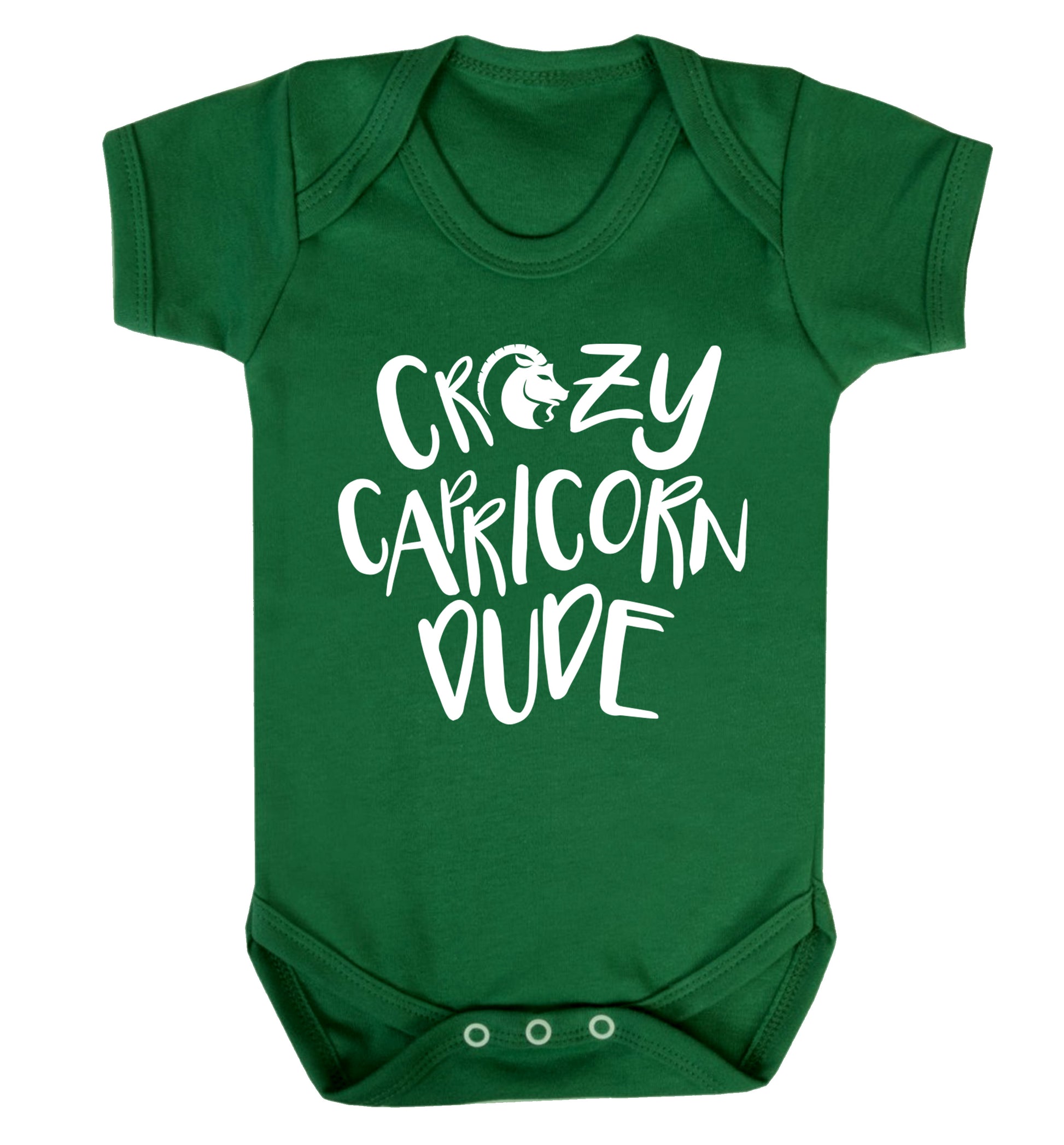 Crazy capricorn dude Baby Vest green 18-24 months