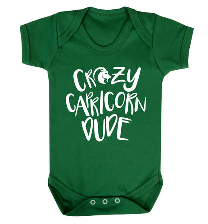 Crazy capricorn dude Baby Vest green 18-24 months