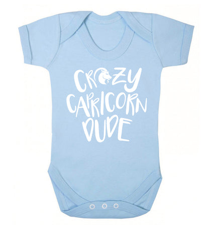 Crazy capricorn dude Baby Vest pale blue 18-24 months