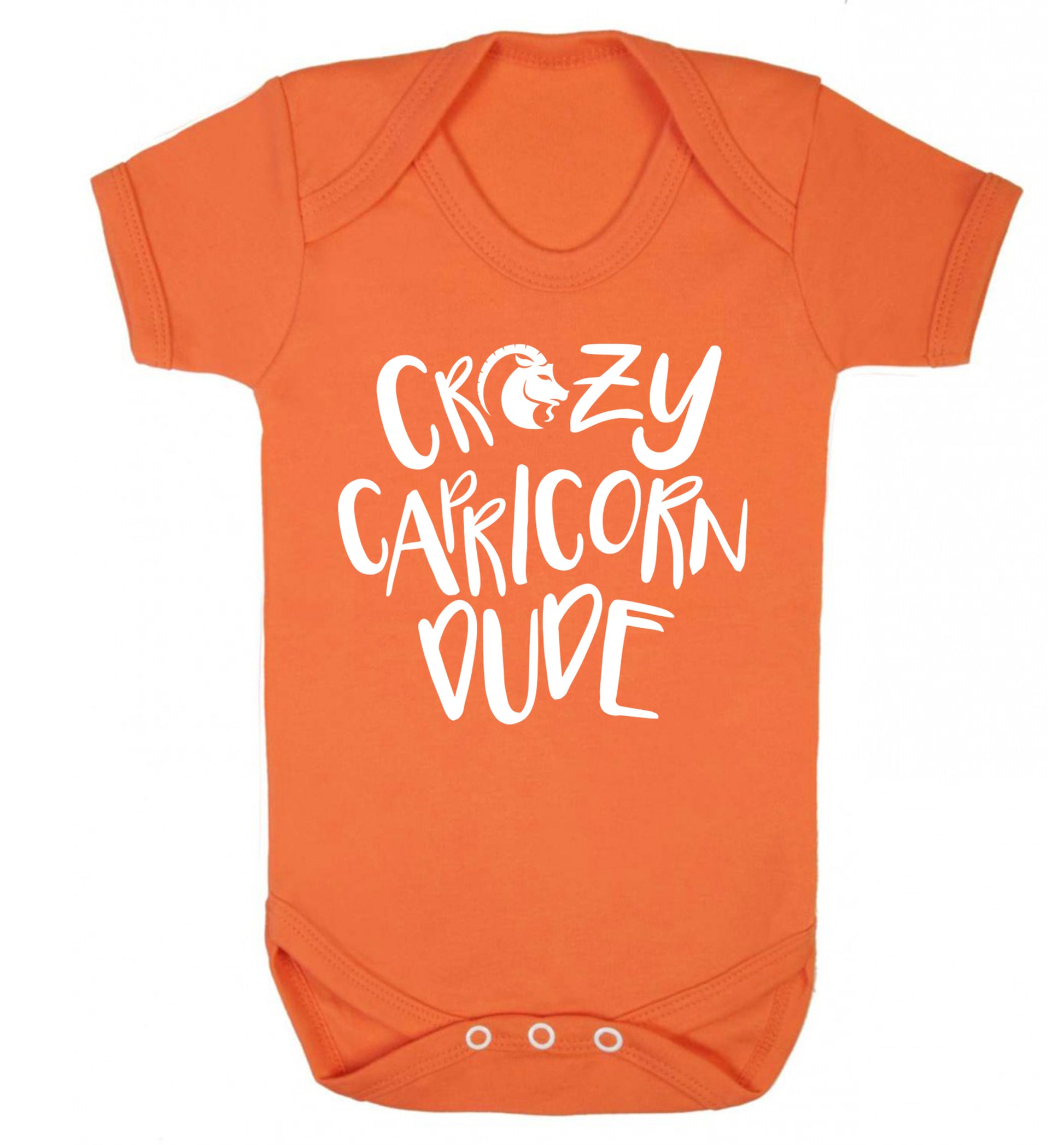 Crazy capricorn dude Baby Vest orange 18-24 months